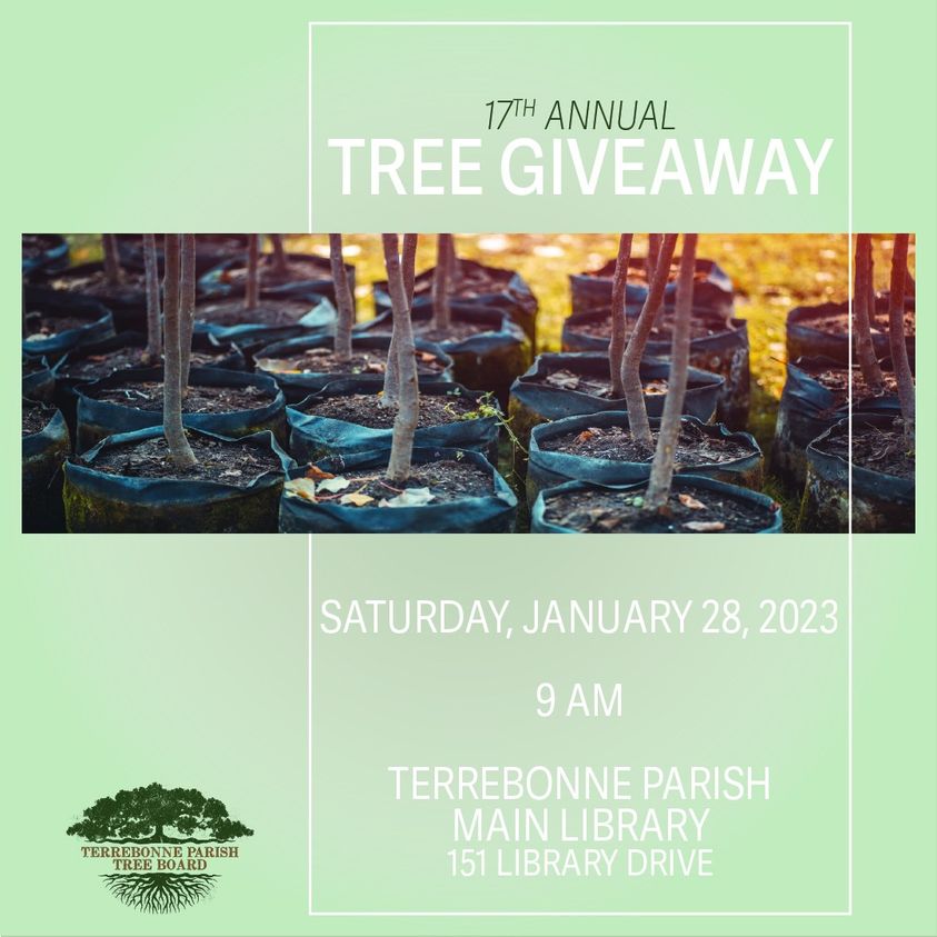 17th Annual Tree Giveaway Visit HoumaTerrebonne, LA