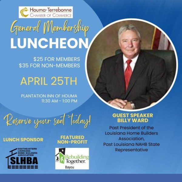 Houma-terrebonne Chamber Of Commerce General Membership Luncheon 