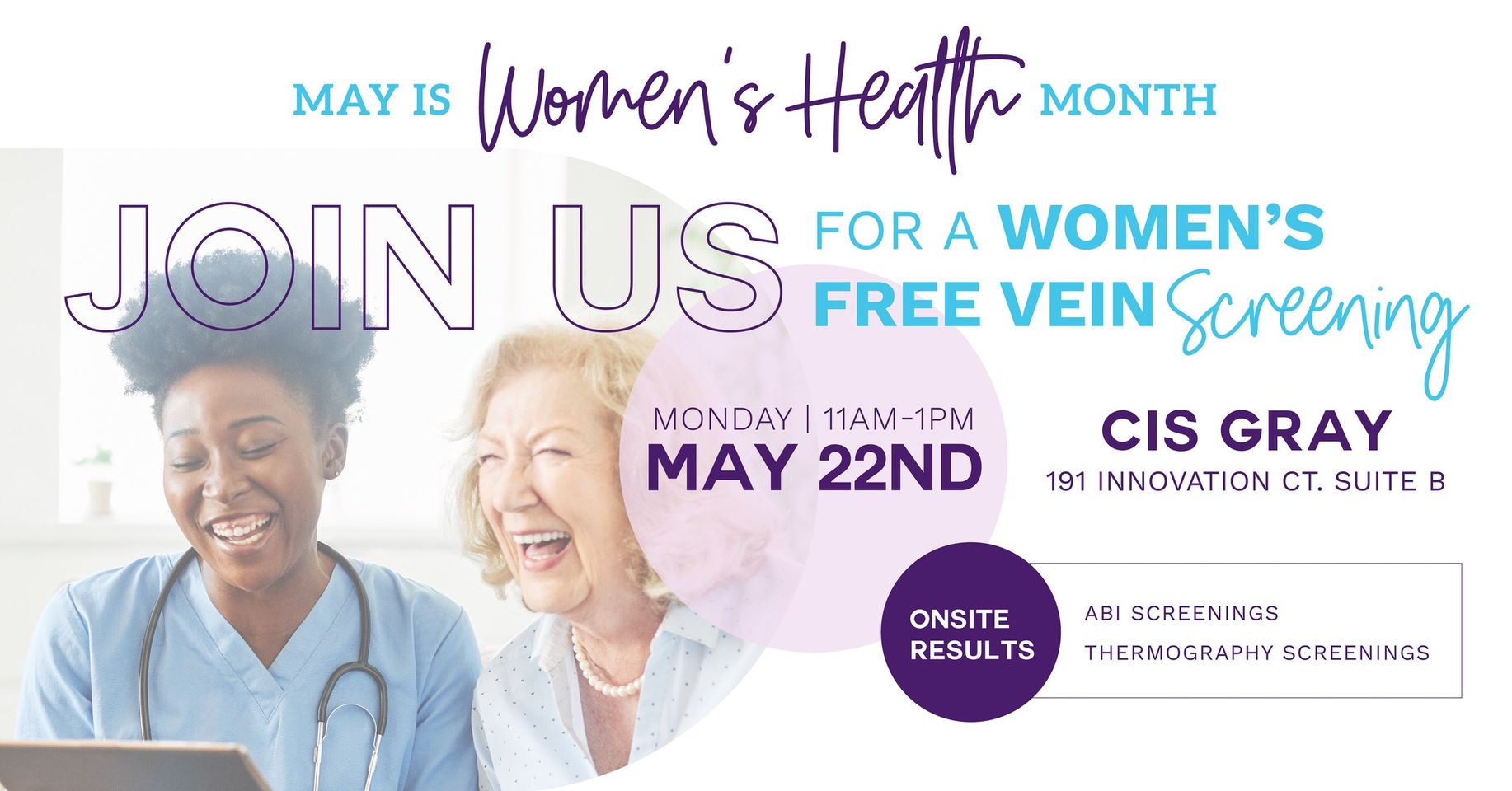 CIS Gray: Women's Vein Screening | Visit Houma-Terrebonne, LA