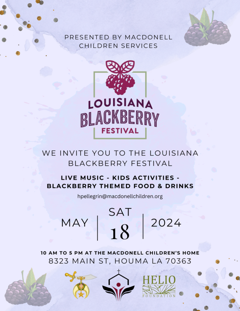 Annual 2024 Blackberry Festival Explore Houma