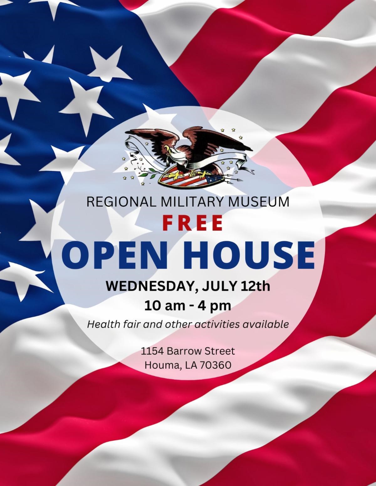 Open House at the Regional Military Museum Visit Houma