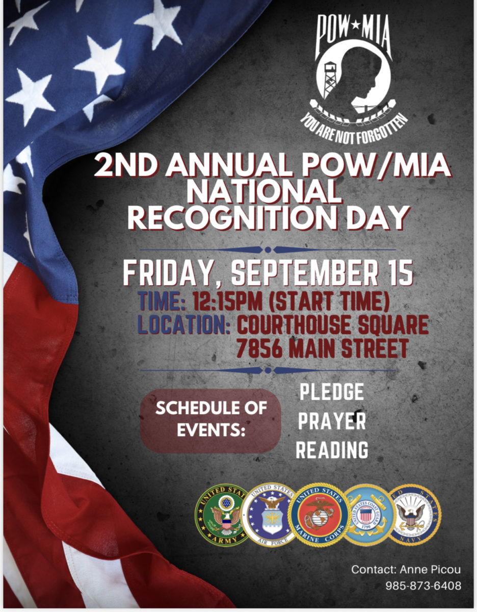 2nd Annual POW/MIA National Recognition Day Explore Houma