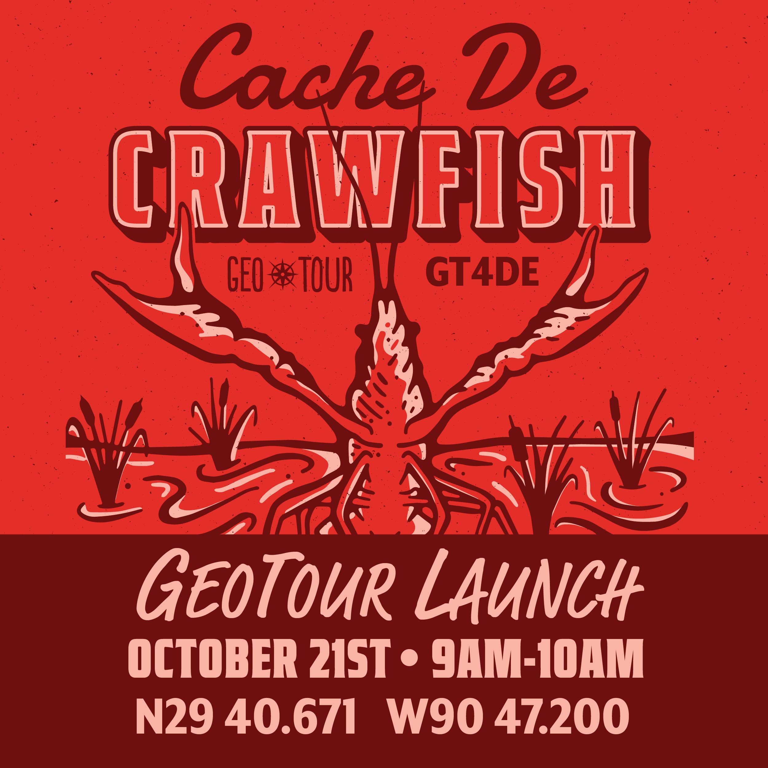 GeoTour GT4DE Launch of Cache de Crawfish
