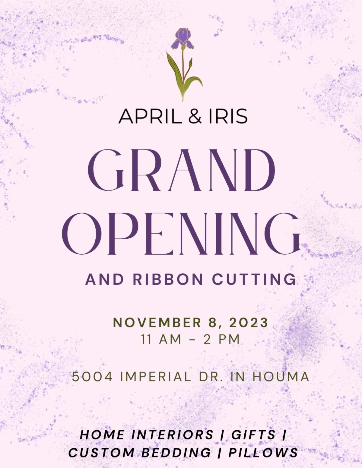 April & Iris Grand Opening and Ribbon Cutting | Visit Houma-Terrebonne, LA