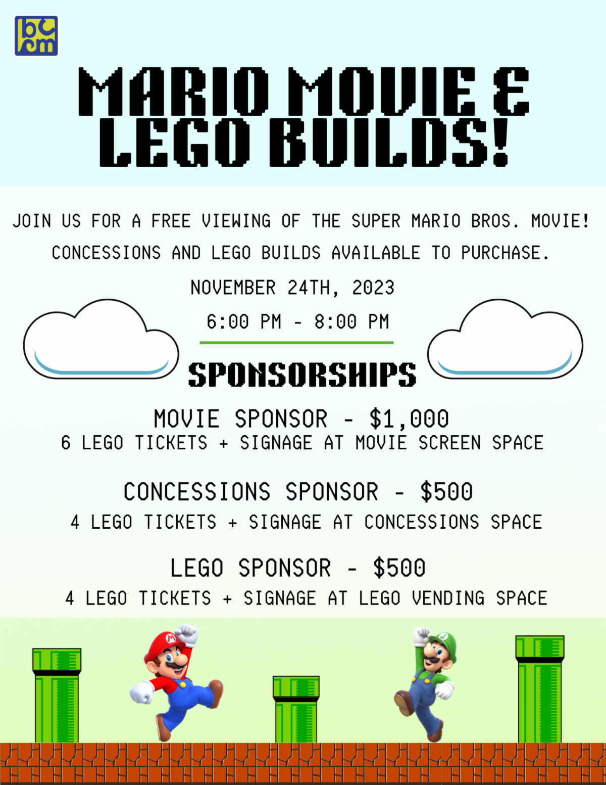 BCCM Presents Mario Movie Lego Builds Explore Houma bccm-presents-mario-movie-lego-builds-explore-houma