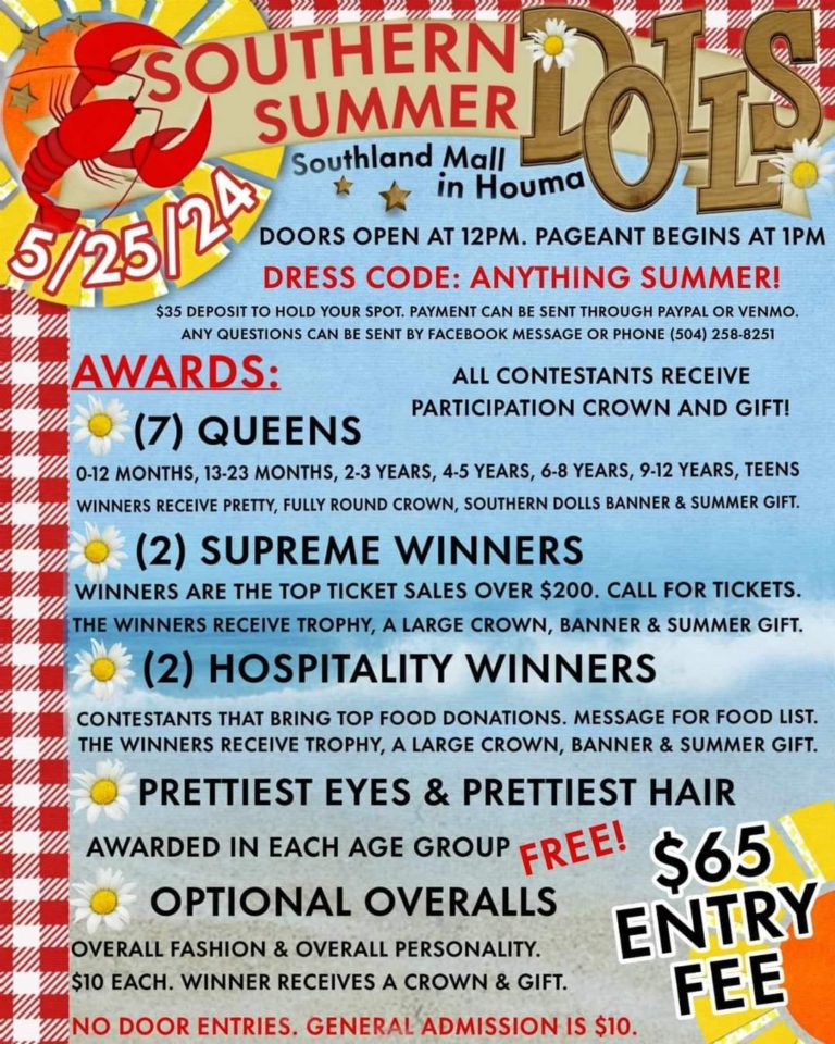 Southern Summer Dolls Pageant | Visit Houma-Terrebonne, LA