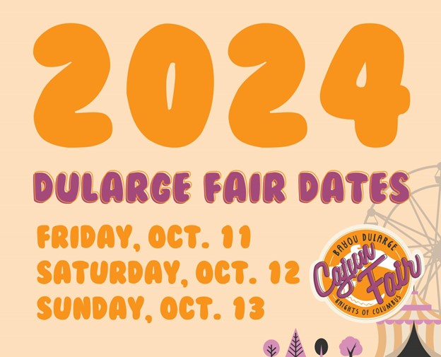2024 Bayou Dularge K of C Cajun Fair Explore Houma
