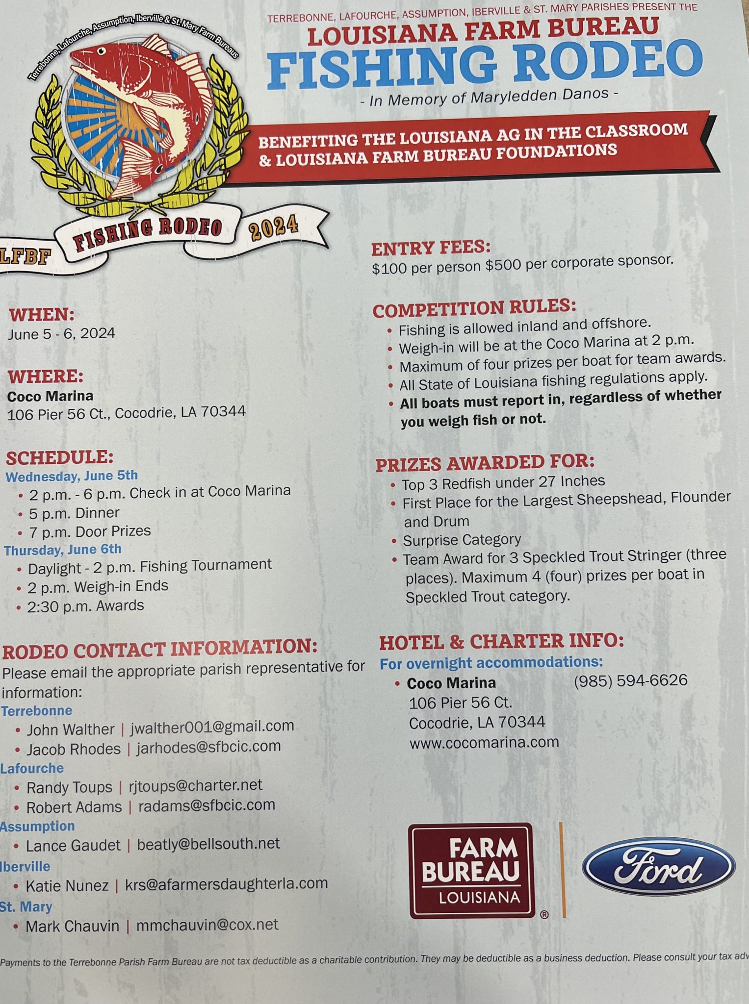 2024 Louisiana Farm Bureau Fishing Rodeo Explore Houma